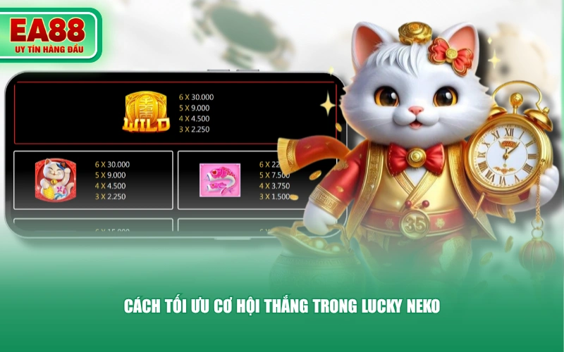 Cách tối ưu cơ hội thắng trong Lucky Neko