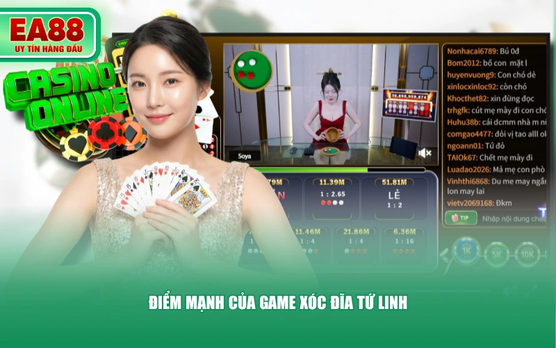 Điểm mạnh của game Xóc Đĩa Tứ Linh
